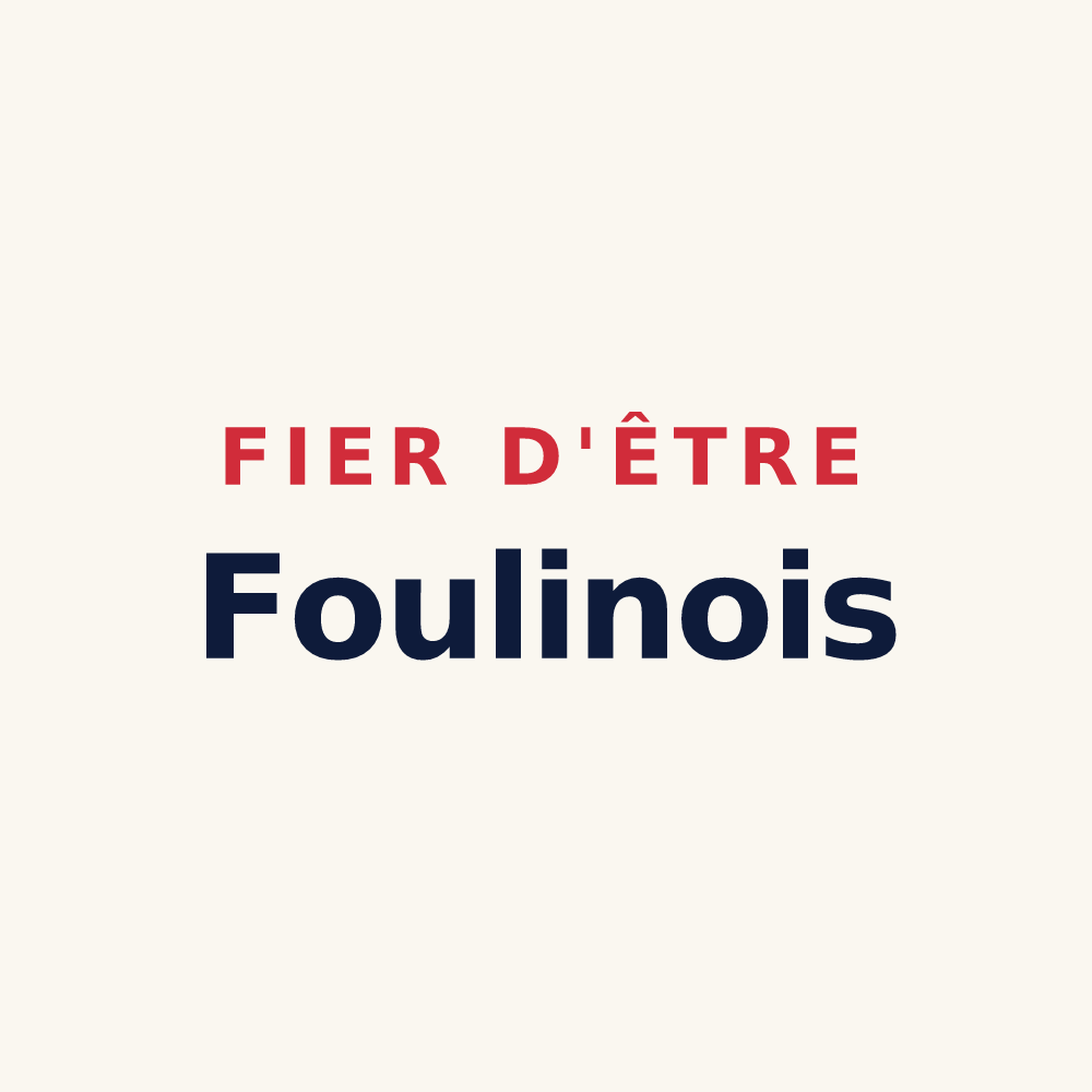 Tasse « Fier d'être Foulinois » — design pour Foulain