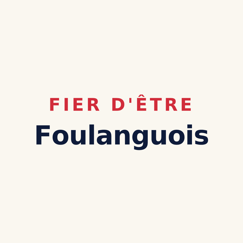 Tasse « Fier d'être Foulanguois » — design pour Foulangues