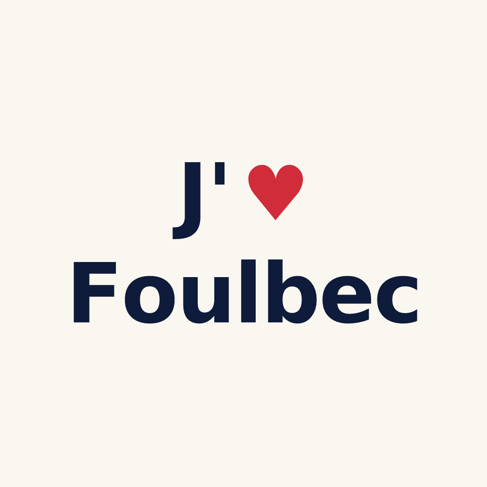 Tasse personnalisée Foulbec — design J'aime Foulbec