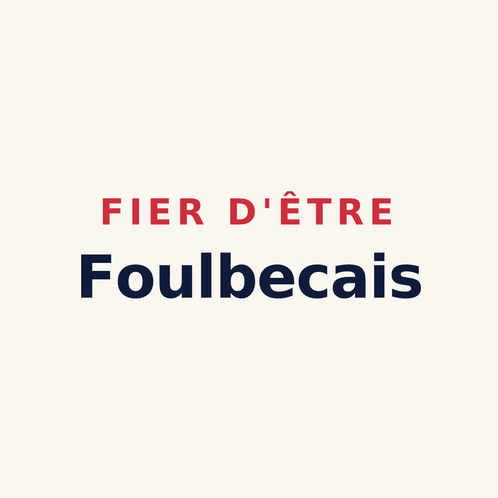 Tasse « Fier d'être Foulbecais » — design pour Foulbec