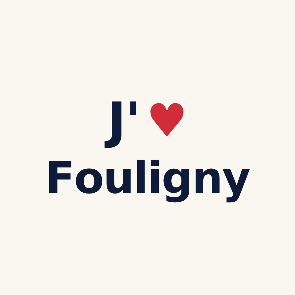 Tasse personnalisée Fouligny — design J'aime Fouligny
