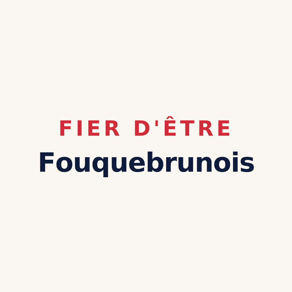 Tasse « Fier d'être Fouquebrunois » — design pour Fouquebrune
