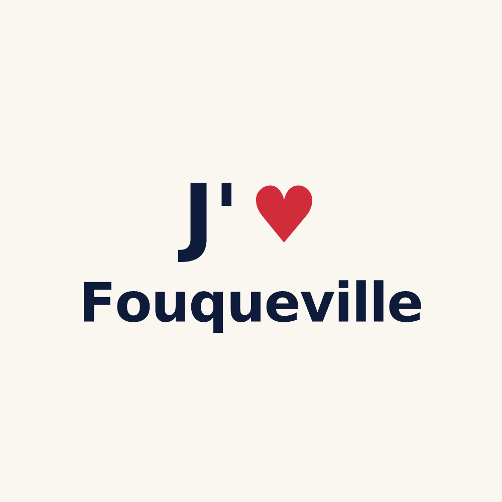 Tasse personnalisée Fouqueville — design J'aime Fouqueville