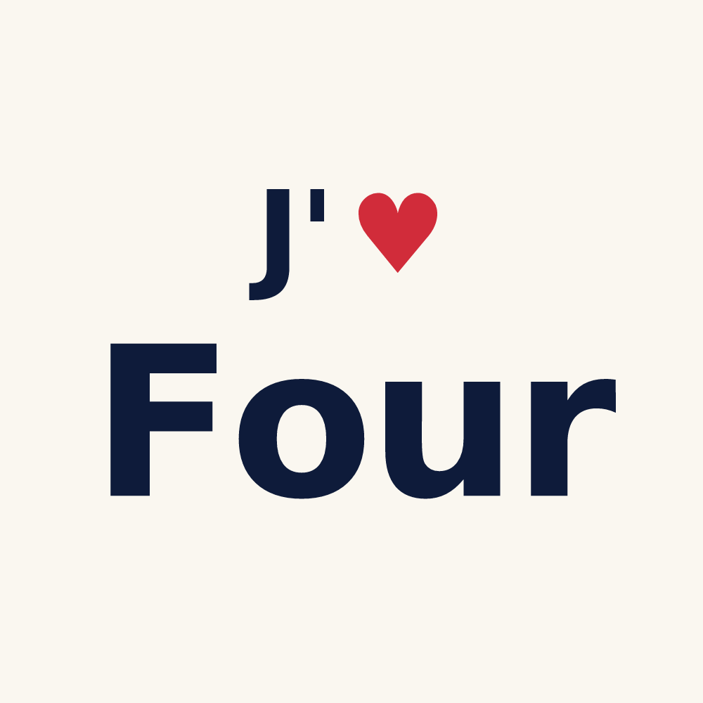 Tasse personnalisée Four — design J'aime Four