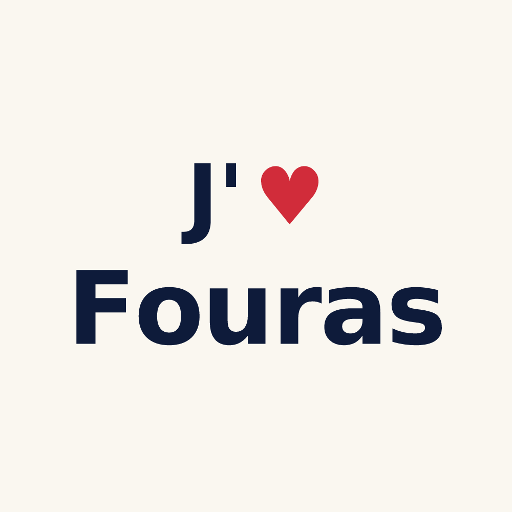 Tasse personnalisée Fouras — design J'aime Fouras