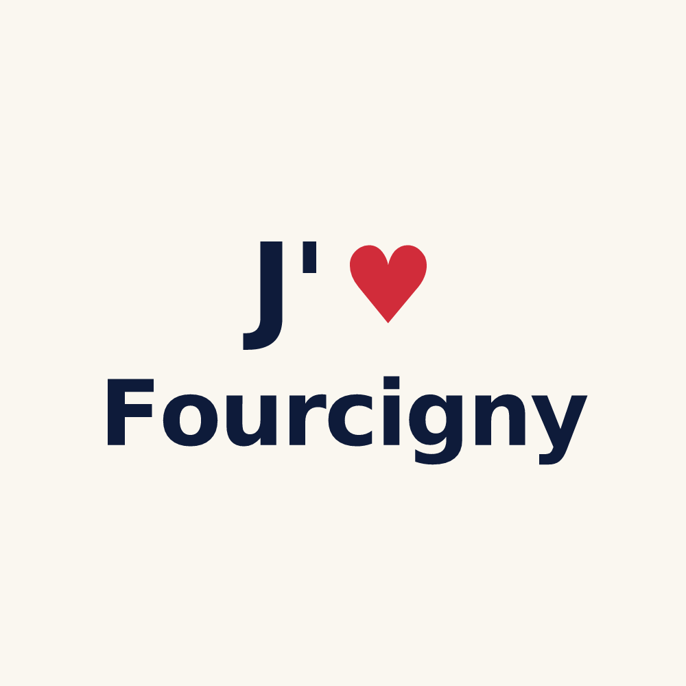 Tasse personnalisée Fourcigny — design J'aime Fourcigny