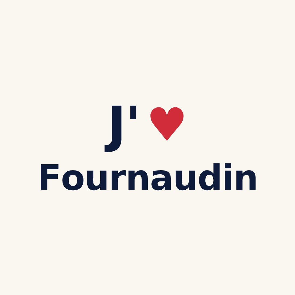 Tasse personnalisée Fournaudin — design J'aime Fournaudin