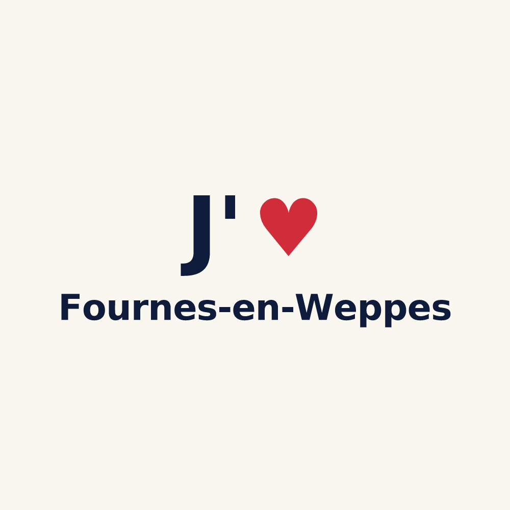 Tasse personnalisée Fournes-en-Weppes — design J'aime Fournes-en-Weppes