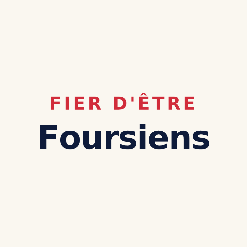 Tasse « Fier d'être Foursiens » — design pour Fours
