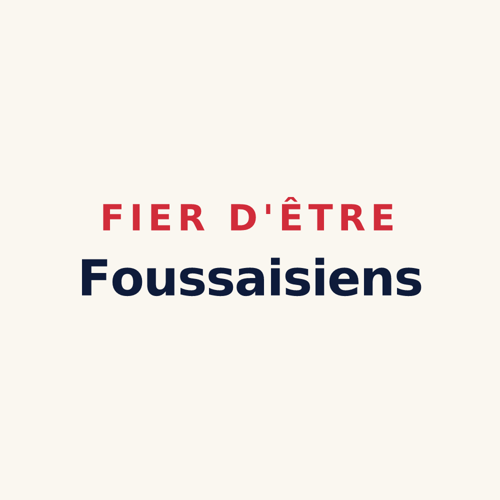 Tasse « Fier d'être Foussaisiens » — design pour Foussais-Payré
