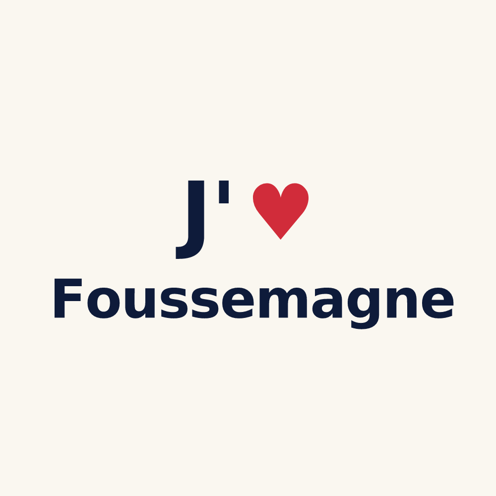Tasse personnalisée Foussemagne — design J'aime Foussemagne