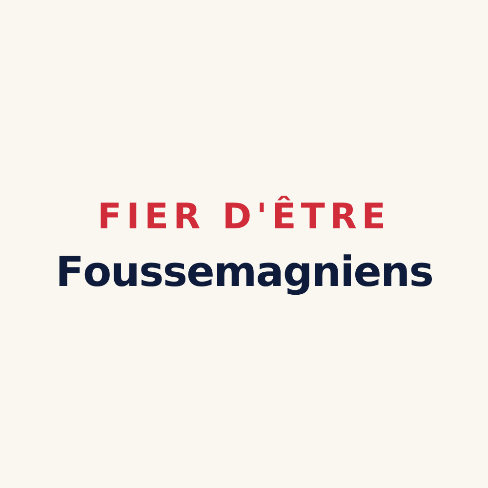 Tasse « Fier d'être Foussemagniens » — design pour Foussemagne