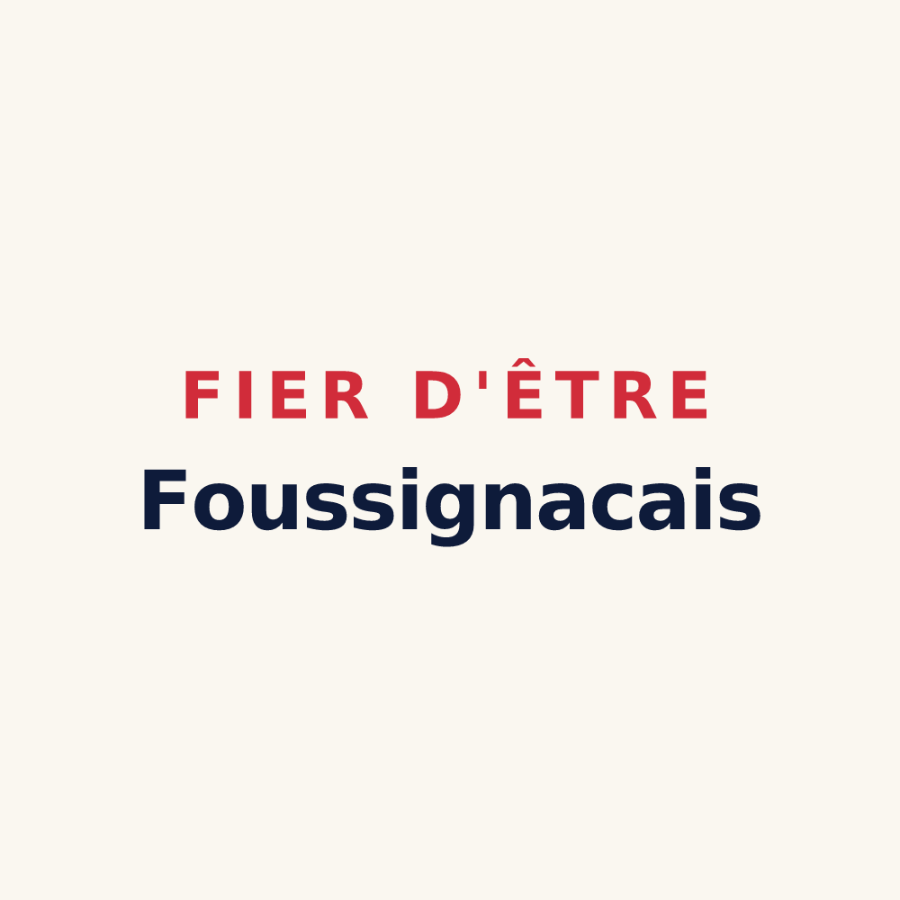 Tasse « Fier d'être Foussignacais » — design pour Foussignac