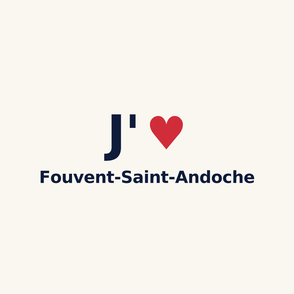 Tasse personnalisée Fouvent-Saint-Andoche — design « J'aime Fouvent-Saint-Andoche » imprimé sur la tasse