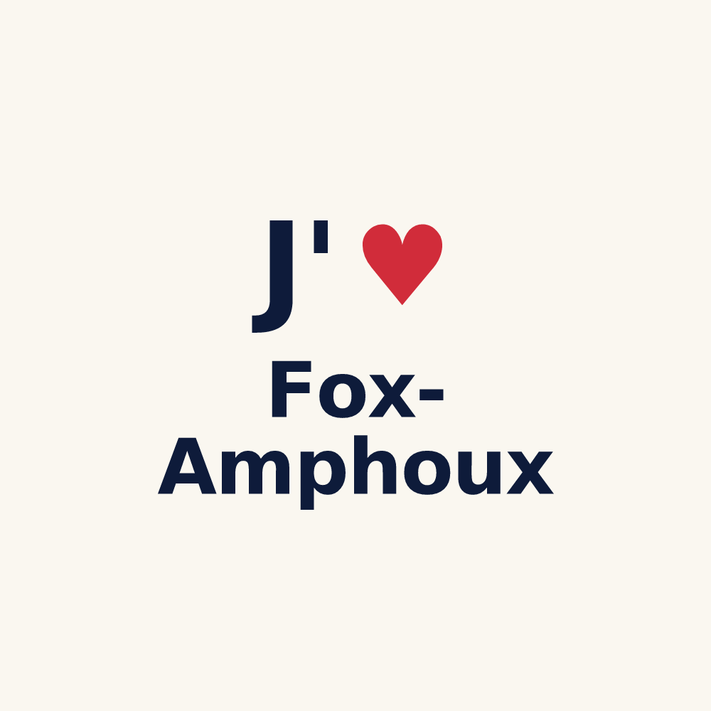 Tasse personnalisée Fox-Amphoux — design J'aime Fox-Amphoux