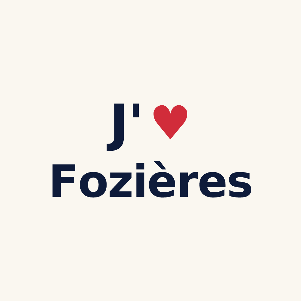 Tasse personnalisée Fozières — design J'aime Fozières