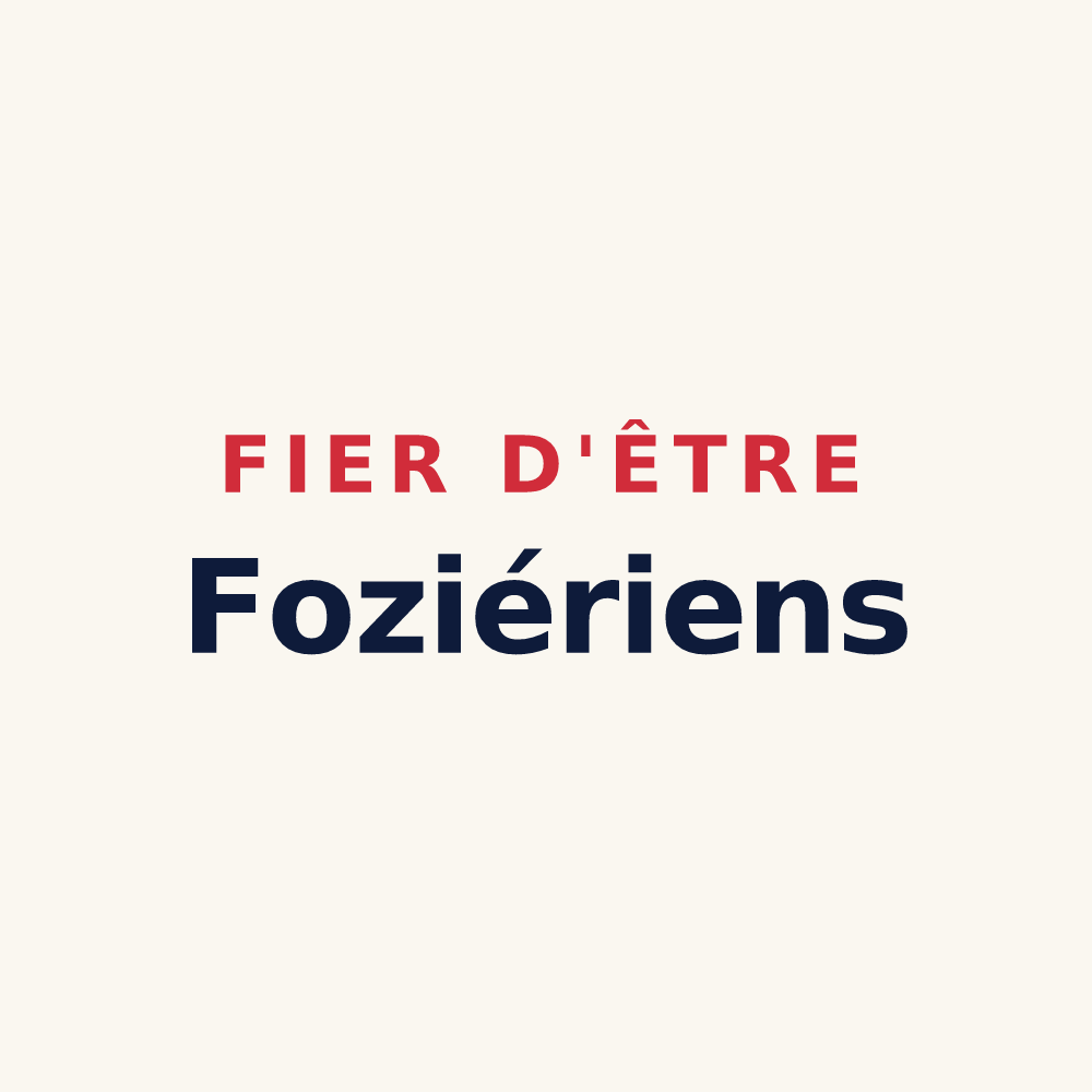 Tasse « Fier d'être Foziériens » — design pour Fozières