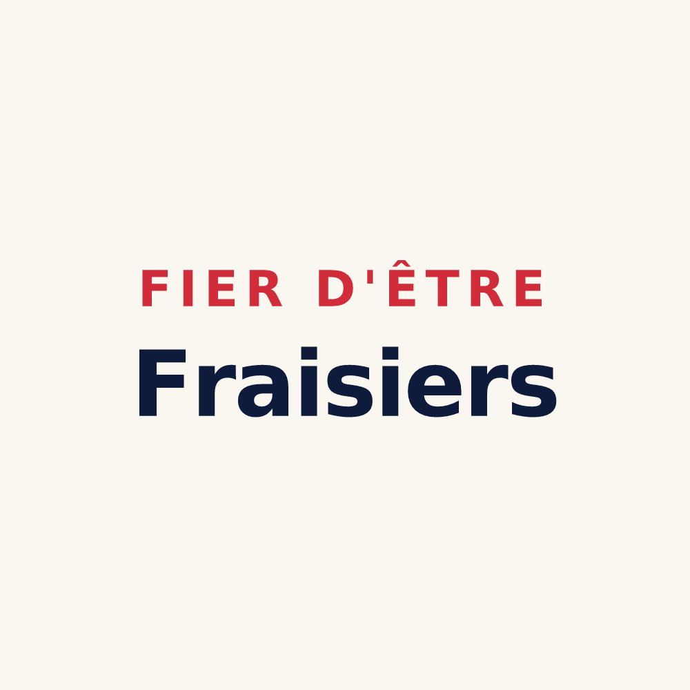 Tasse « Fier d'être Fraisiers » — design pour Frais