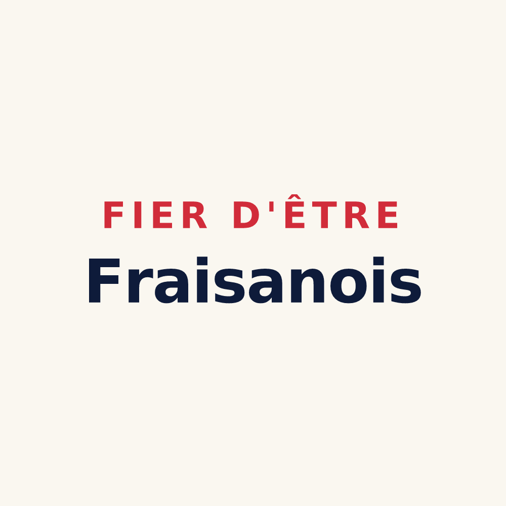 Tasse « Fier d'être Fraisanois » — design pour Fraisans