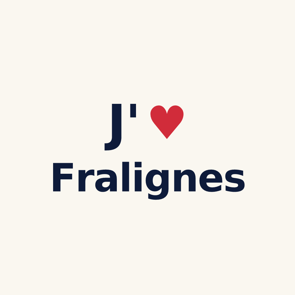 Tasse personnalisée Fralignes — design J'aime Fralignes