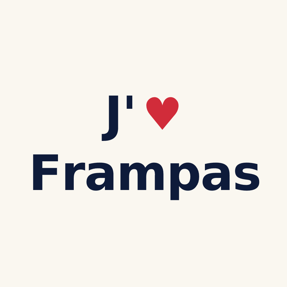 Tasse personnalisée Frampas — design J'aime Frampas