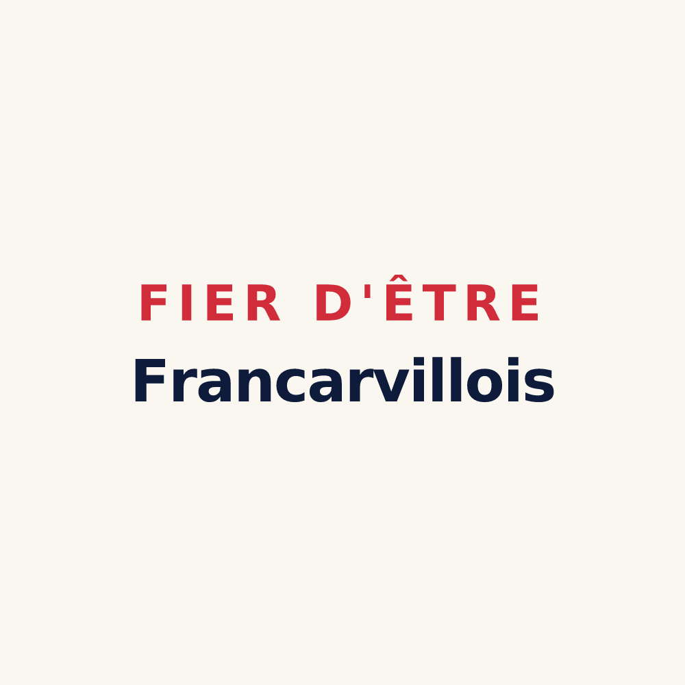Tasse « Fier d'être Francarvillois » — design pour Francarville