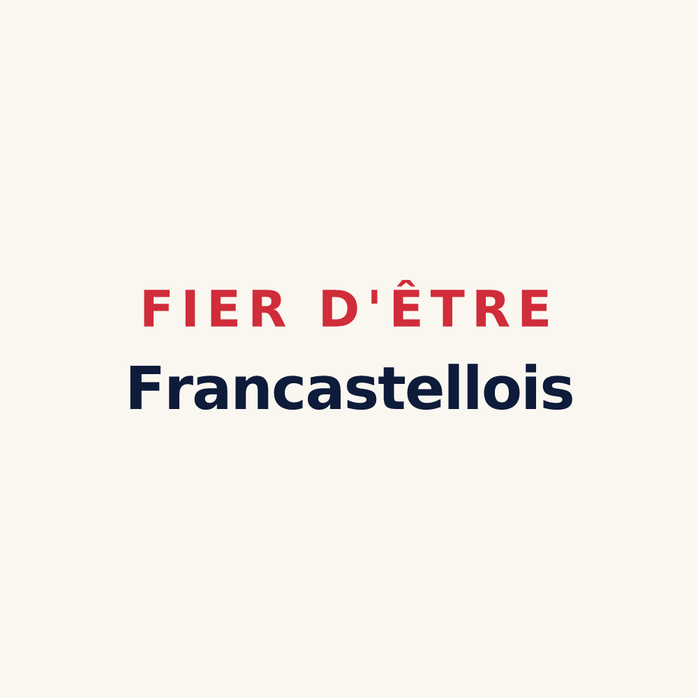 Tasse « Fier d'être Francastellois » — design pour Francastel