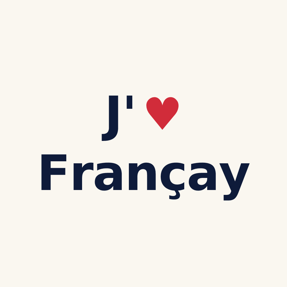 Tasse personnalisée Françay — design J'aime Françay