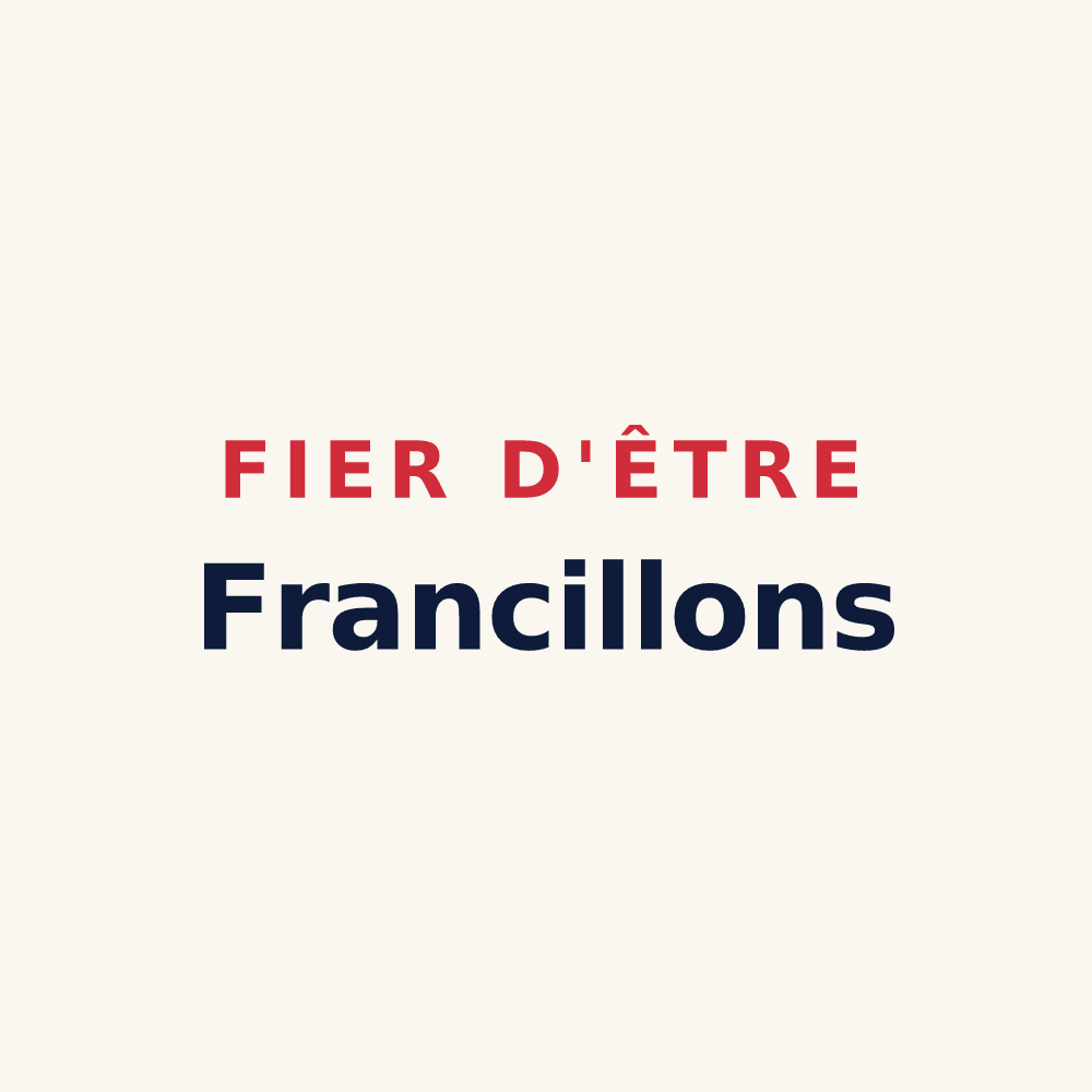 Tasse « Fier d'être Francillons » — design pour Françay