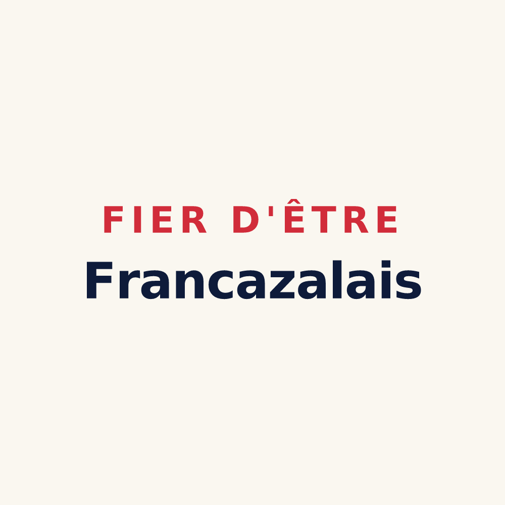 Tasse « Fier d'être Francazalais » — design pour Francazal