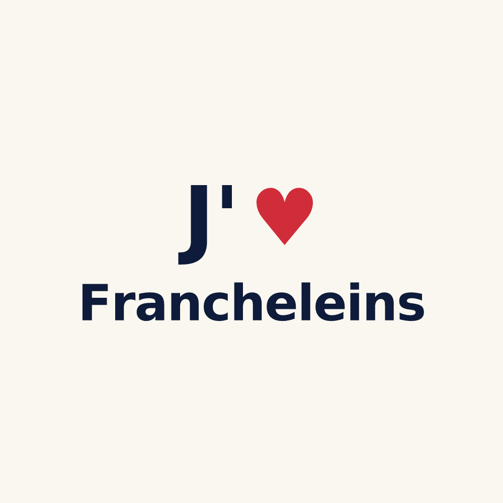 Tasse personnalisée Francheleins — design J'aime Francheleins