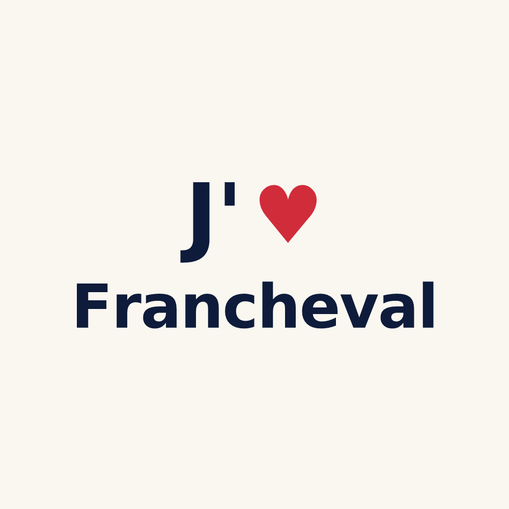 Tasse personnalisée Francheval — design J'aime Francheval