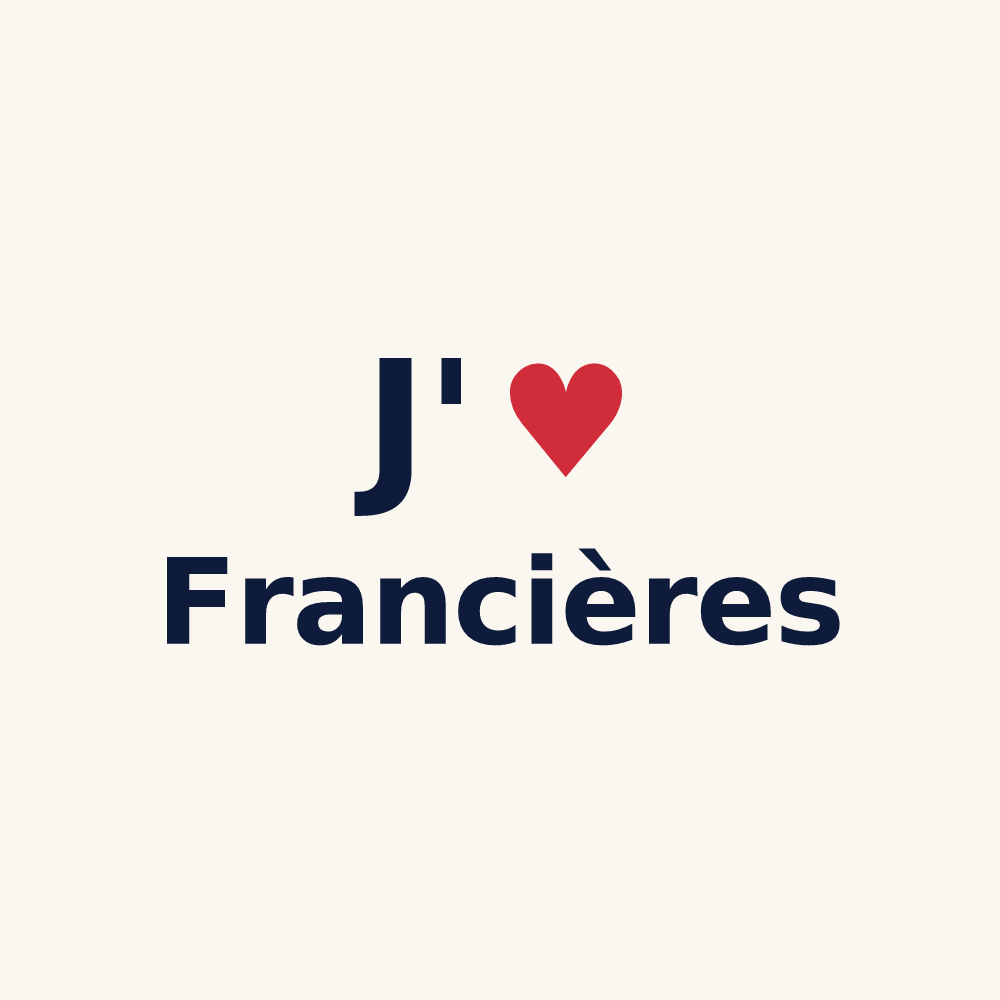 Tasse personnalisée Francières — design J'aime Francières