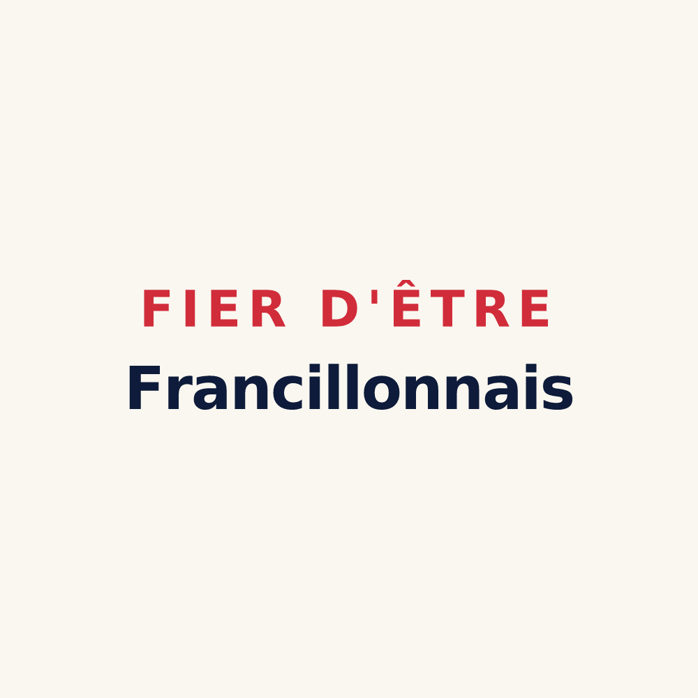 Tasse « Fier d'être Francillonnais » — design pour Francillon