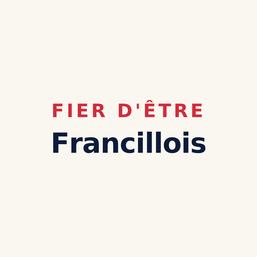 Tasse « Fier d'être Francillois » — design pour Francilly-Selency