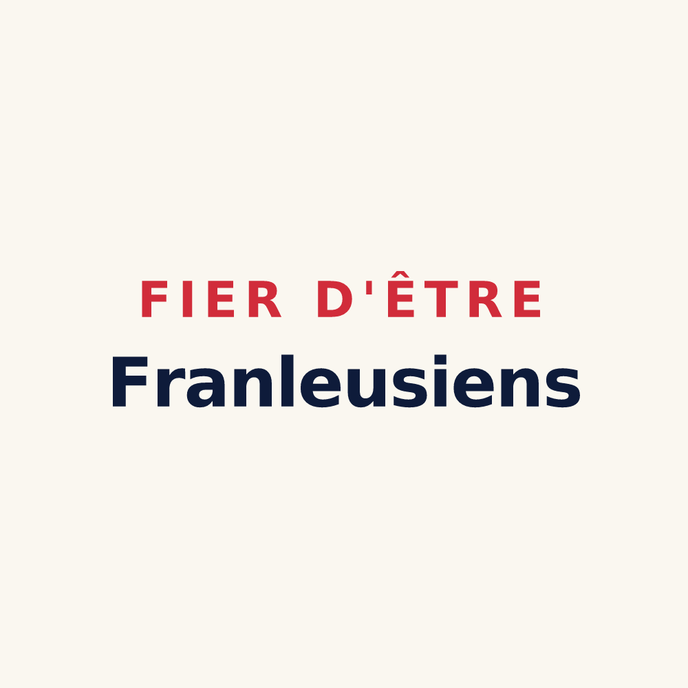Tasse « Fier d'être Franleusiens » — design pour Franleu
