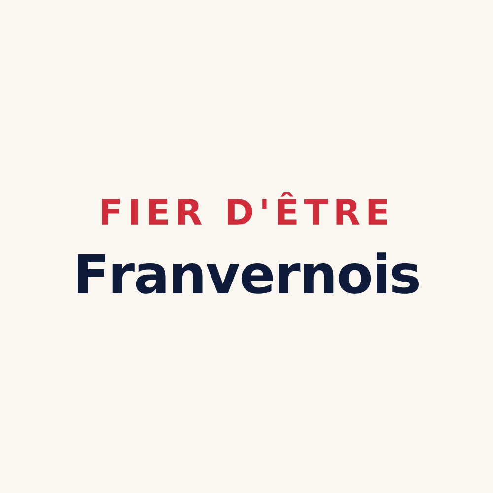 Tasse « Fier d'être Franvernois » — design pour Frans
