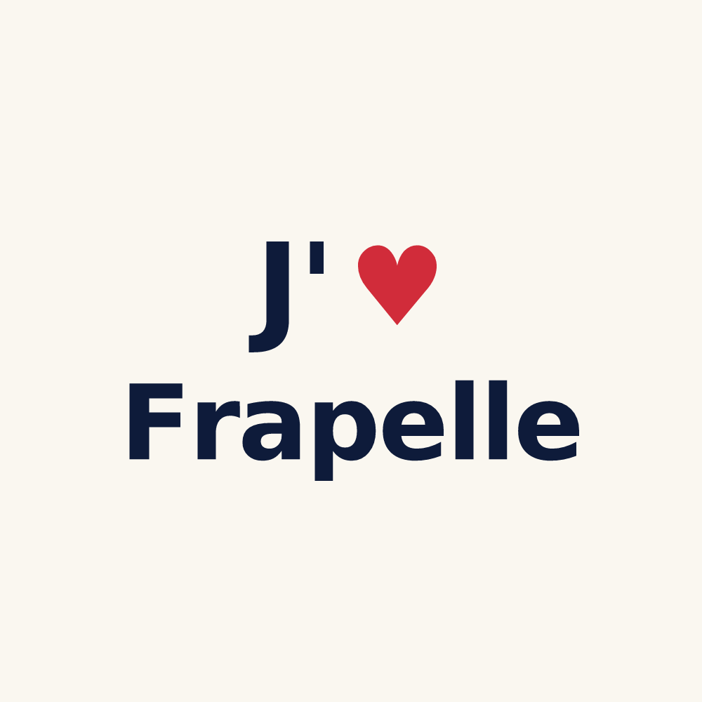 Tasse personnalisée Frapelle — design J'aime Frapelle
