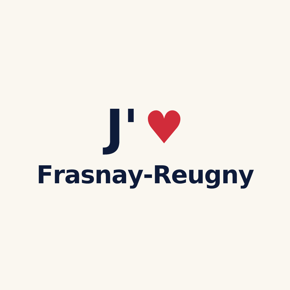 Tasse personnalisée Frasnay-Reugny — design J'aime Frasnay-Reugny