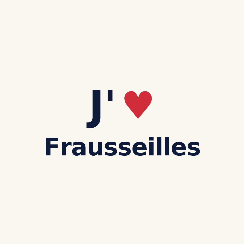 Tasse personnalisée Frausseilles — design J'aime Frausseilles