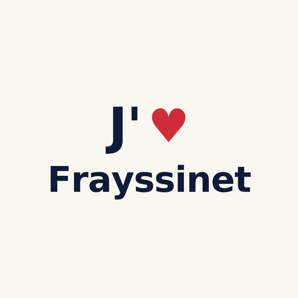 Tasse personnalisée Frayssinet — design J'aime Frayssinet