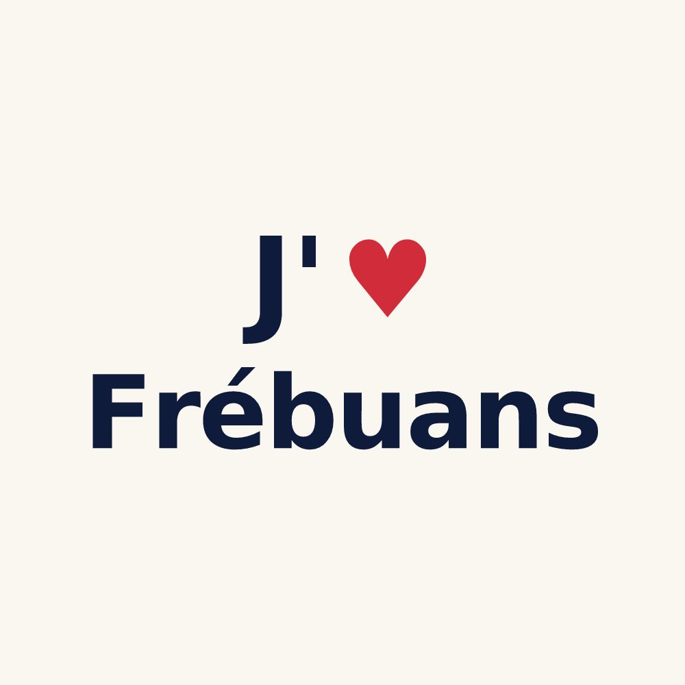 Tasse personnalisée Frébuans — design J'aime Frébuans