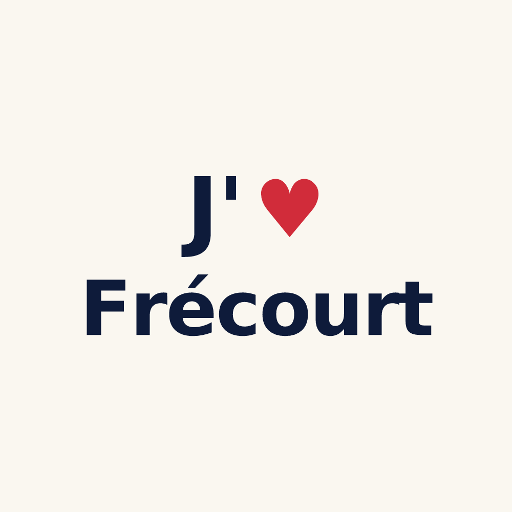 Tasse personnalisée Frécourt — design J'aime Frécourt