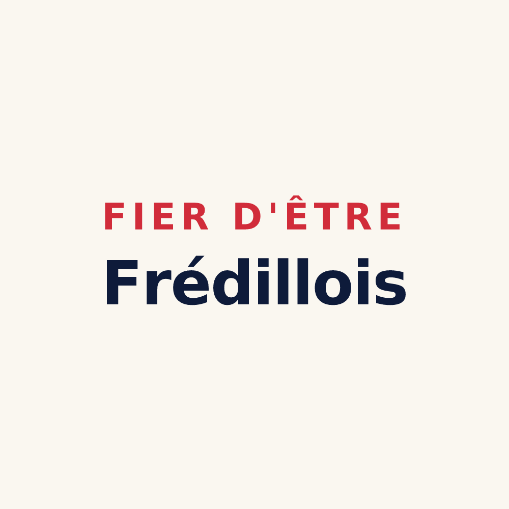 Tasse « Fier d'être Frédillois » — design pour Frédille