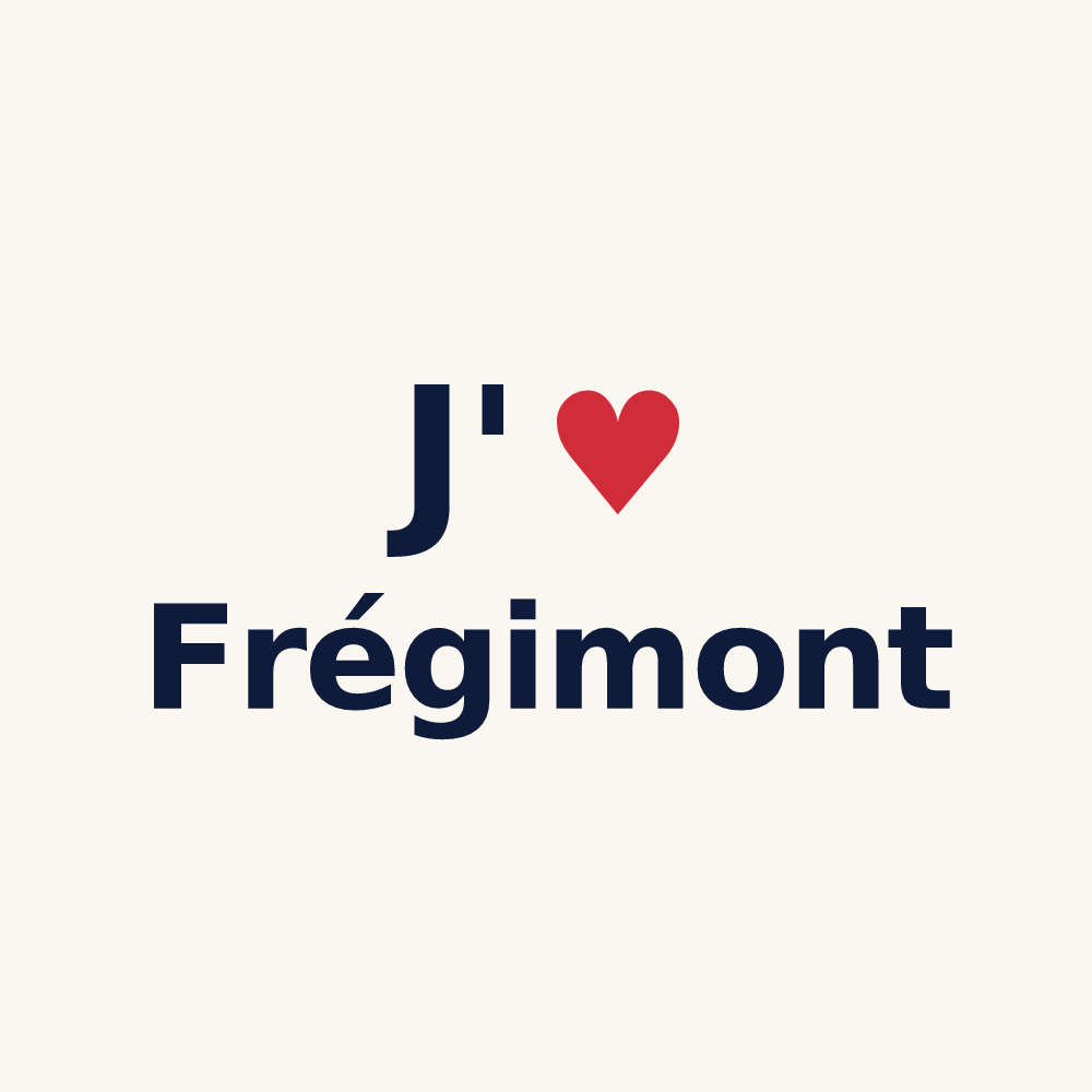 Tasse personnalisée Frégimont — design J'aime Frégimont