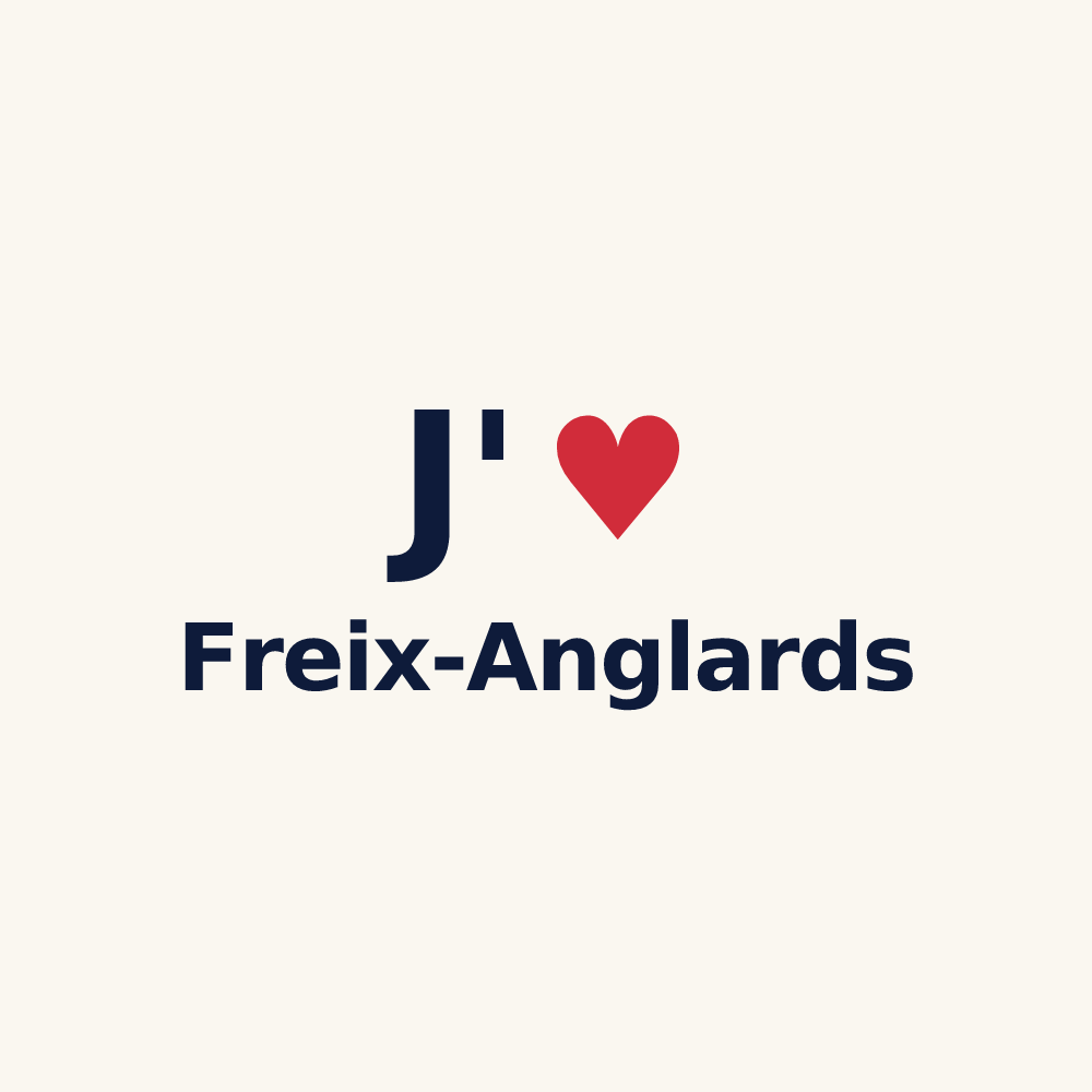 Tasse personnalisée Freix-Anglards — design J'aime Freix-Anglards