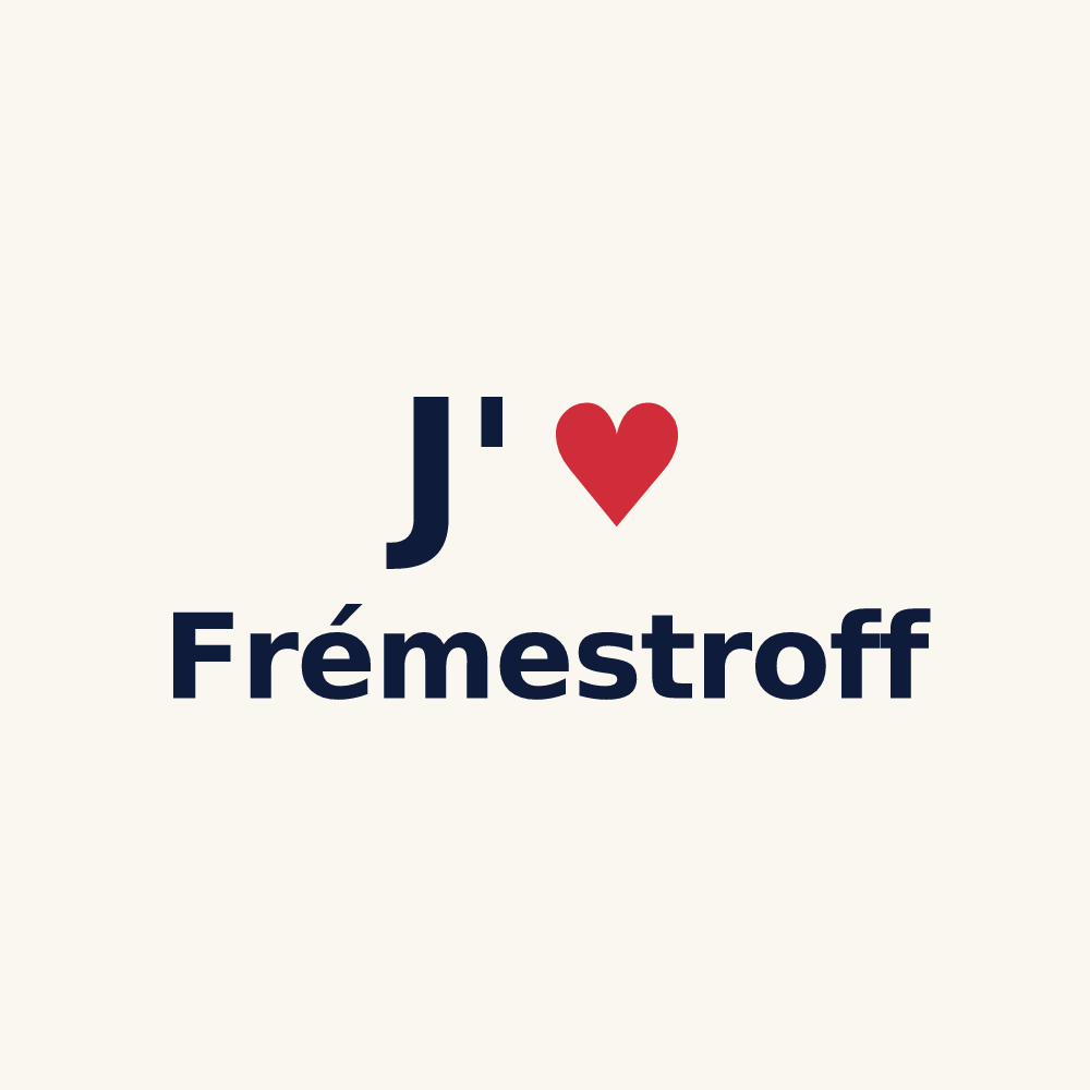Tasse personnalisée Frémestroff — design J'aime Frémestroff
