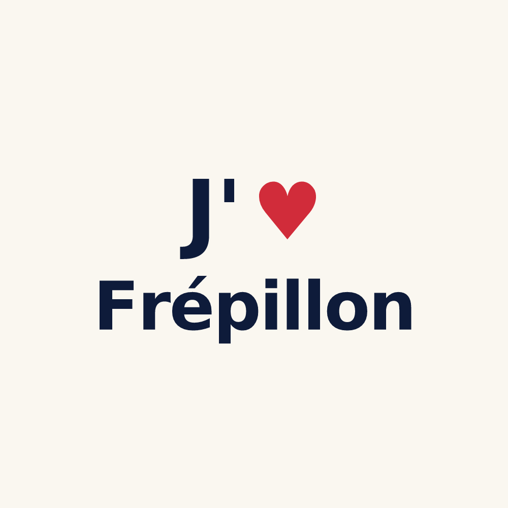 Tasse personnalisée Frépillon — design « J'aime Frépillon » imprimé sur la tasse