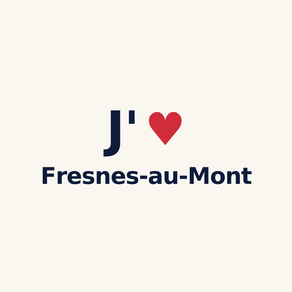 Tasse personnalisée Fresnes-au-Mont — design J'aime Fresnes-au-Mont