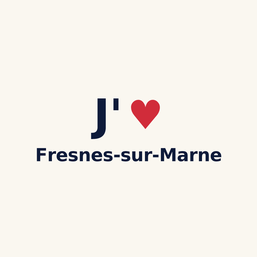 Tasse personnalisée Fresnes-sur-Marne — design J'aime Fresnes-sur-Marne